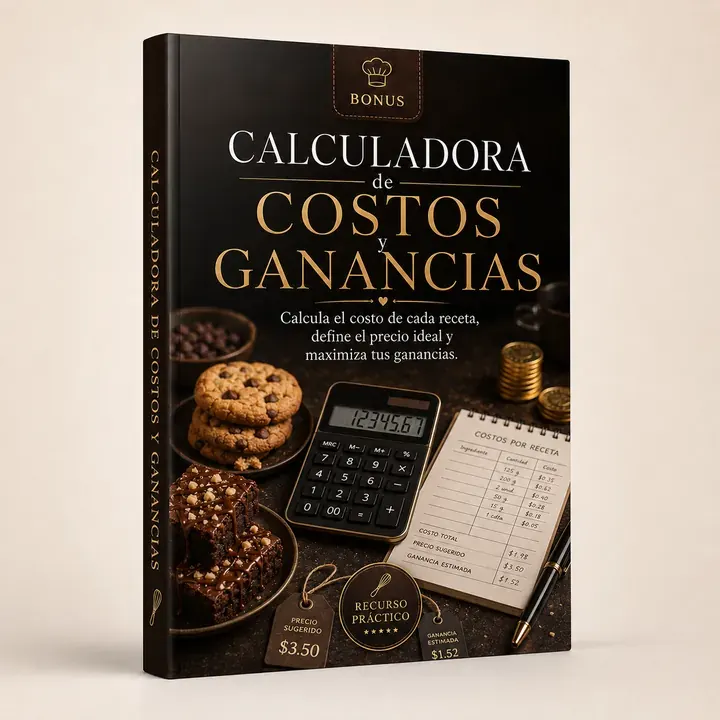 Mockup del bonus Calculadora de Costos y Ganancias